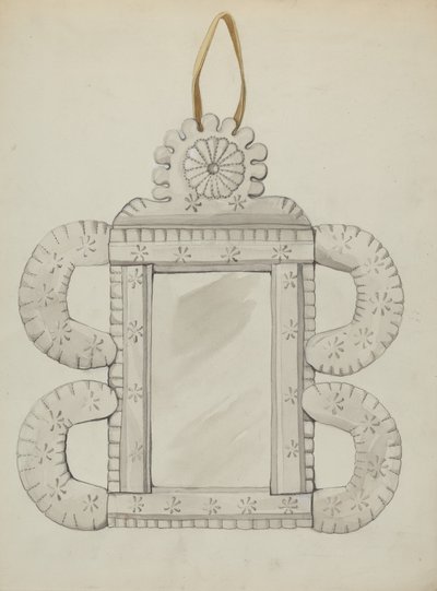 Spejlramme af blik, ca. 1936. af Majel G. Claflin