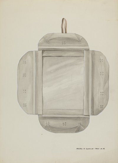 Spejlramme af blik, ca. 1937. af Majel G. Claflin