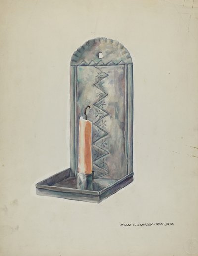 Tin Sconce, 19351942. af Majel G. Claflin