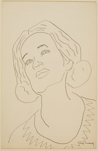 Studie af en pige #3 af Malvin Gray Johnson