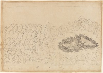 Rama and Lakshmana Overwhelmed by Arrows: Folio fra Siege of Lanka-serien, ca. 1725. af Manaku
