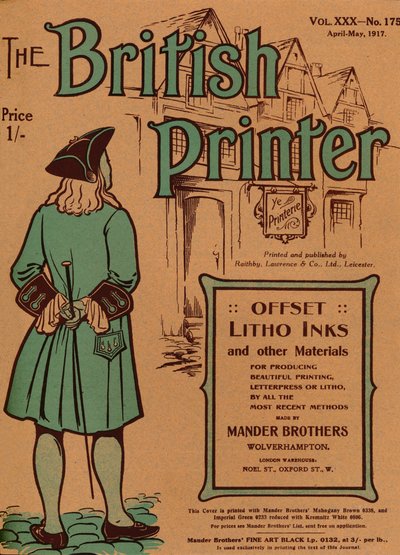 The British Printer Vol. XXX - nr. 175 april-maj, 1917 forside, 1917 af Mander Brothers
