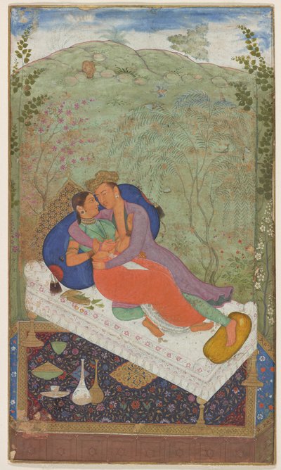 Sultan Murad og en konsort, ca. 1597. af Manohar