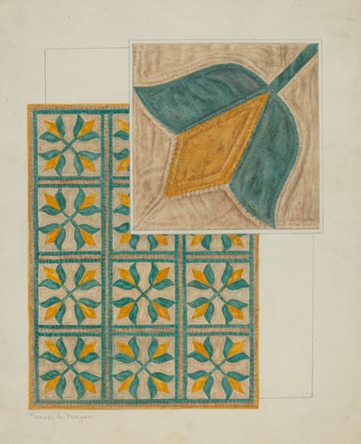 Coverlet-Applique Quilt, ca. 1937. af Manuel G. Runyan