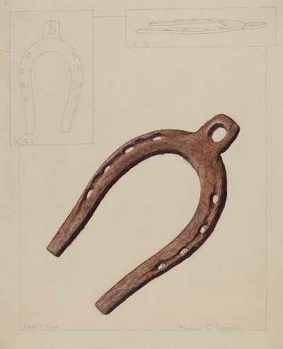 Mule sko, ca. 1937. af Manuel G. Runyan