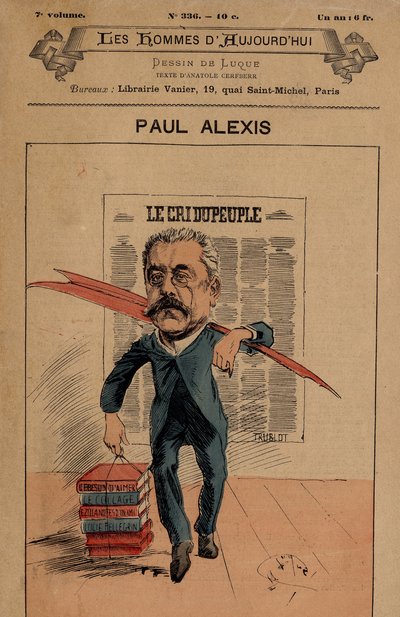 Forside til The Men of Today, nummer 336, illustration af Manuel Luque (1854-1919): The Cree of the People - Alexis Paul (1847-1901) af Manuel Luque