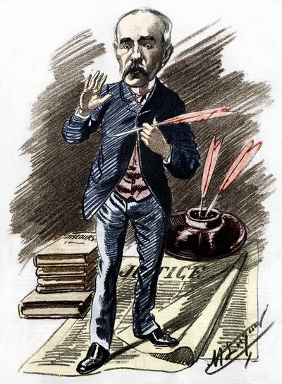 Georges Clemenceau (1841-1929), fransk politiker. af Manuel Luque