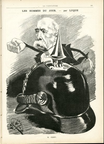 Illustration af Manuel Luque (1854-1919) i La Caricature (1880) af Manuel Luque