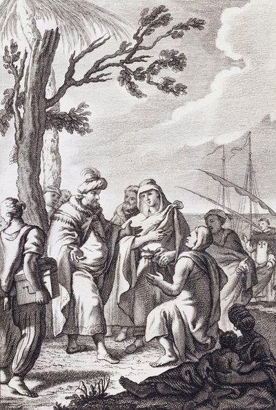 Illustration til "Traktaten om Algier" af Miguel de Cervantes af Manuel de la Cruz y Cano