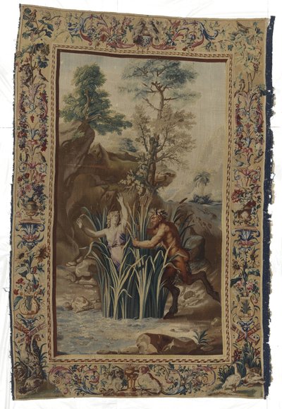 Pan og Syrigs Pan en Syrigs De forvandlede ikke van Ovidius (serietitel) af Manufacture Royale des Gobelins (workshop of)