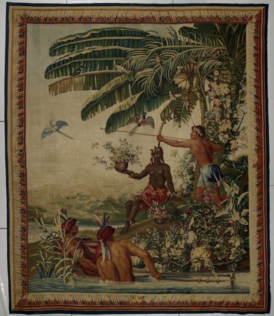 Fiskerne, gobelin fra Les Anciennes Indes-serien (Det gamle Indien). fisker af Manufacture Royale des Gobelins