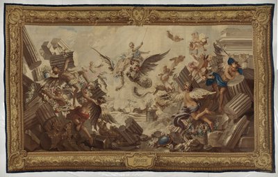 Ødelæggelsen af Armidas palads af Manufacture Royale des Gobelins