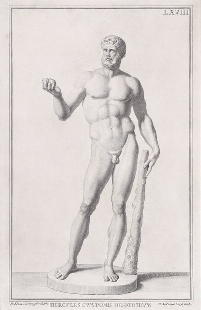 Statue af Herkules, 1734. af Marc
