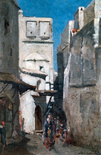 Gade i Algier, c1864-1892 af Marc Alfred Chataud