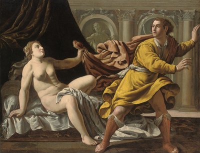 Josef og Potifars kone af Marcantonio Bassetti