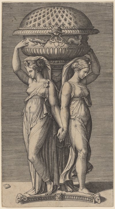 En røgelseskar af Marcantonio Raimondi