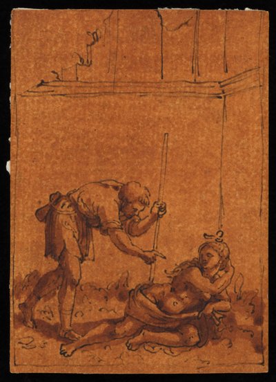 Cymon og Iphigenia af Marcantonio Raimondi