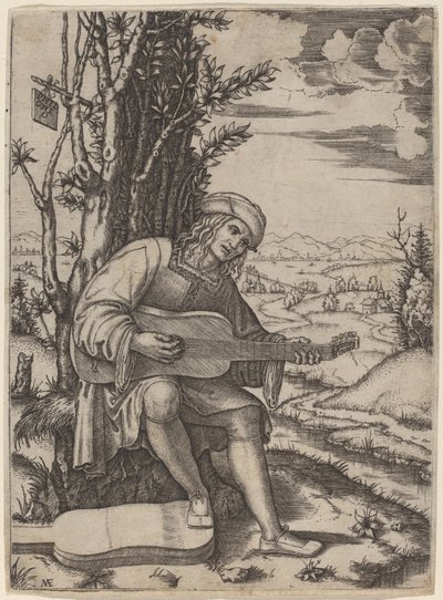 Giovanni Filoteo Achillini af Marcantonio Raimondi