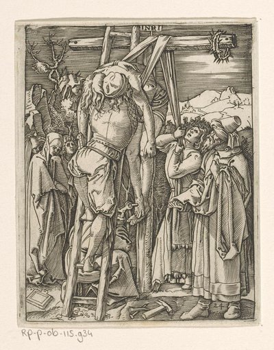 Korstagning Passion of Christ (serietitel) af Marcantonio Raimondi
