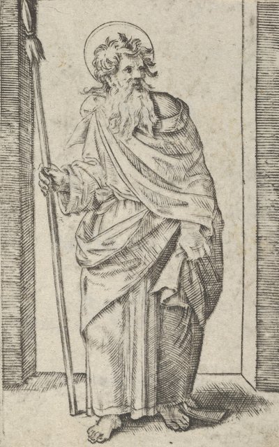 Sankt Matthias, ca. 1500-1534. af Marcantonio Raimondi