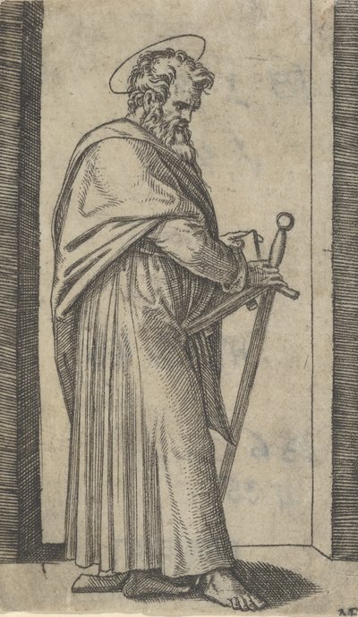 Saint Paul, sværd i højre hånd, fra serien 