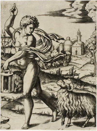 Vædderens tegn af Marcantonio Raimondi