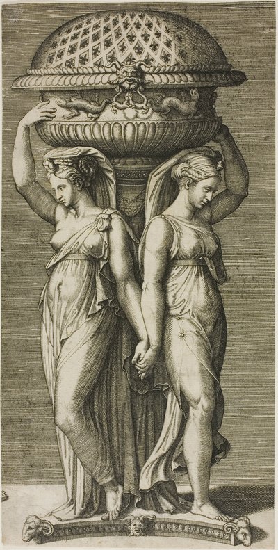 Røgelsebrænderen af Marcantonio Raimondi