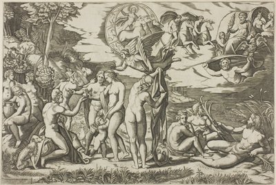 Paris-dommen af Marcantonio Raimondi