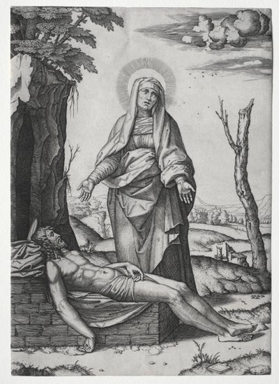 Pietaen. af Marcantonio Raimondi