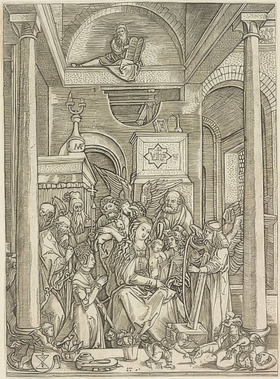 Forherligelse af Maria af Marcantonio Raimondi