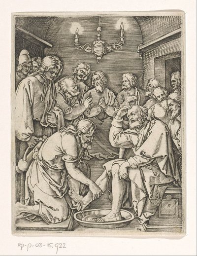 Fodvask af Peter Passion of Christ (serietitel) af Marcantonio Raimondi