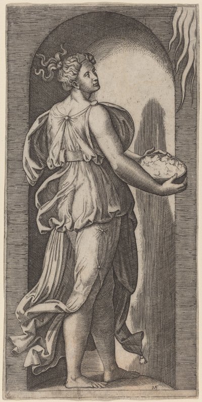 Håber af Marcantonio Raimondi after Raphael