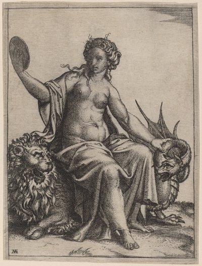 Forsigtighed af Marcantonio Raimondi possibly after Raphael