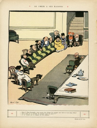 Illustration af Marcel Capy (1865-1941) i Le Rire af Marcel Amable O.L. Capy
