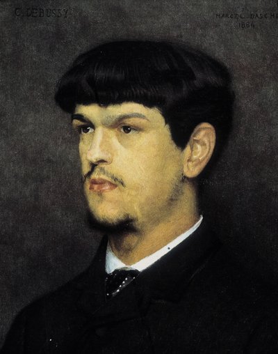Portræt af Claude Debussy af Marcel Andre Baschet (1862-1941) af Marcel Andre Baschet
