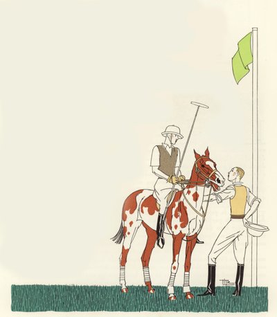 Polo (farvelitografi) af Marcel Jacques Hemjik