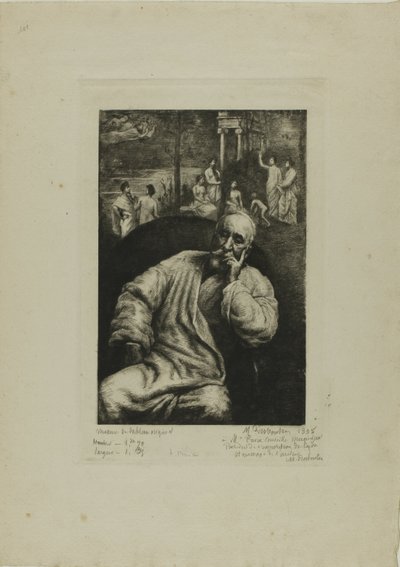 Pierre Puvis de Chavannes, Portræt og Komposition af Marcellin Gilbert Desboutin
