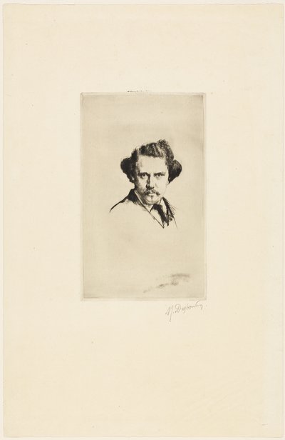 Portræt af Alfred Cadart af Marcellin Gilbert Desboutin
