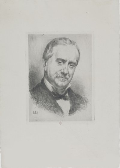 Portræt af Paul Durand-Ruel 1831-1922, 1882. af Marcellin Gilbert Desboutin