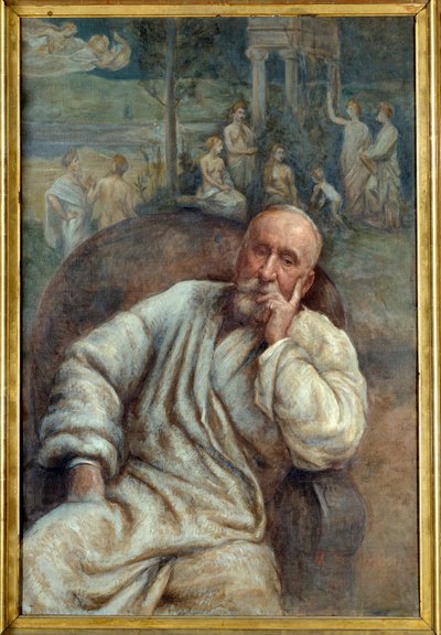 Portræt af maleren Pierre Cecil Puvis de Chavanne (1824-1898) Maleri af Marcellin Gilbert Desboutins (1823-1902) Amiens fra det 19. århundrede, musee de la Picardie - Portræt af maleren Pierre Cecil Puvis de Chavanne (1824-1898). Maleri af Marcellin Gi af Marcellin Gilbert Desboutin