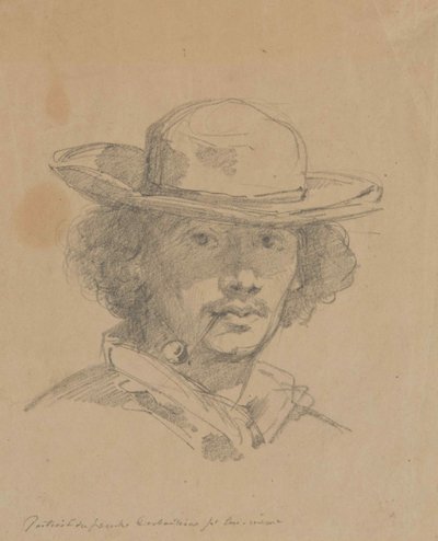 Selvportræt. af Marcellin Gilbert Desboutin