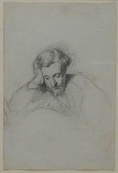 Portræt af digteren Heinrich Heine 1797-1856, 1853 af Marcellin Gilbert Desboutins