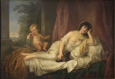 Polsk:  Portret aktorki Anny Lampel Portræt af skuespillerinden Anna Lampel af Marcello Bacciarelli