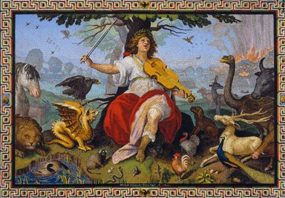 "Orpheus" mosaik af Marcello Provenzale (1577-1639) 1618 af Marcello Provenzale
