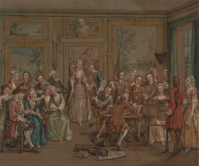 Musikalsk samtale af Marcellus Laroon the Younger