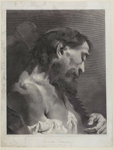 Sankt Simon, fra Den hellige familie og de tolv apostle af Marco Alvise Pitteri