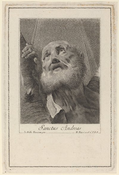 Sankt Andreas af Marco Alvise Pitteri after Giovanni Battista Piazzetta
