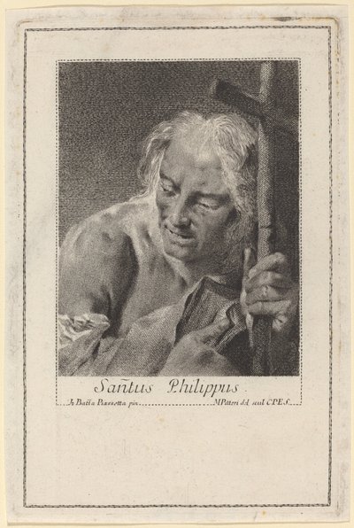 Sankt Filip af Marco Alvise Pitteri after Giovanni Battista Piazzetta