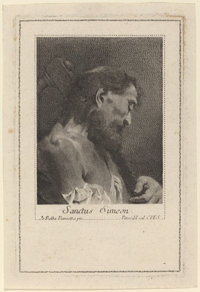 Sankt Simeon af Marco Alvise Pitteri after Giovanni Battista Piazzetta