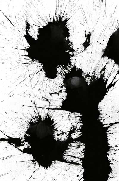 Blot, 2014 (blæk på papir) af Marco Campedelli